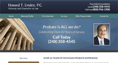 Desktop Screenshot of lindenlaw.com